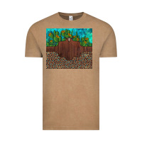 Vintage Coffee custom cactus and sunflowers leopard turquoise Vintage Tee - Artiststas