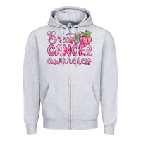 Heather Grey breast cancer awareness Zipper Hoodie - Zillion Design Studio