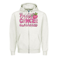 Oatmeal Heather breast cancer awareness Zipper Hoodie - Zillion Design Studio