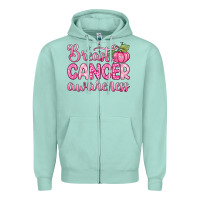 Seafoam breast cancer awareness Zipper Hoodie - Zillion Design Studio