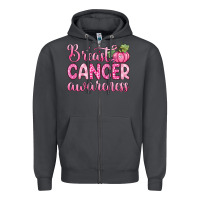Smoke breast cancer awareness Zipper Hoodie - Zillion Design Studio