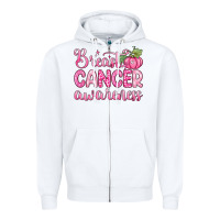 White breast cancer awareness Zipper Hoodie - Zillion Design Studio