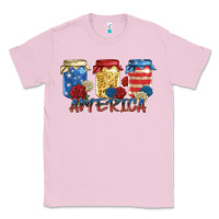 Bubblegum Pink america mason jar Classic Tee - Zillion Design Studio