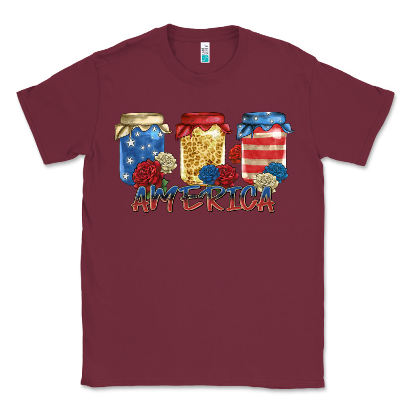 America Mason Jar Classic Tee by Zillion Design Studio | Teevron