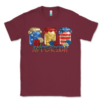 Burgundy america mason jar Classic Tee - Zillion Design Studio