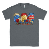 Charcoal Heather america mason jar Classic Tee - Zillion Design Studio