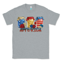 Heather Grey america mason jar Classic Tee - Zillion Design Studio