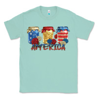 Seafoam america mason jar Classic Tee - Zillion Design Studio
