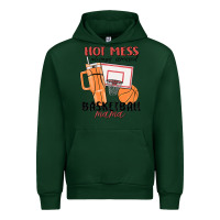 Forest Green hot mess always stressed basketball mama Urban Hoodie - MaliasSmallBusiness
