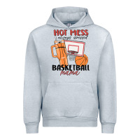 Heather Grey hot mess always stressed basketball mama Urban Hoodie - MaliasSmallBusiness