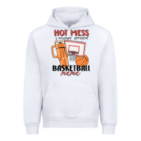 White hot mess always stressed basketball mama Urban Hoodie - MaliasSmallBusiness