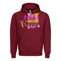 Burgundy little miss 4th grade Zipper Hoodie - texasbilliewilder