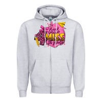 Heather Grey little miss 4th grade Zipper Hoodie - texasbilliewilder