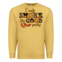 Antique Gold i only smoke the good smokes Premium Sweatshirt - AdoDesignShop