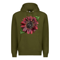 Army Green chocolate sunflower Premium Hoodie - LillyAllenDesigns