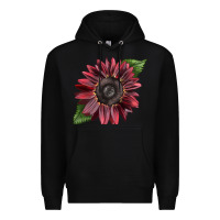 Black chocolate sunflower Premium Hoodie - LillyAllenDesigns