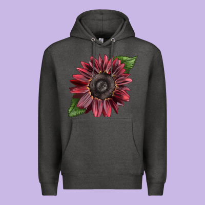 Chocolate Sunflower Premium Hoodie Designed By Lillyallendesigns