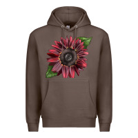 Coffee chocolate sunflower Premium Hoodie - LillyAllenDesigns