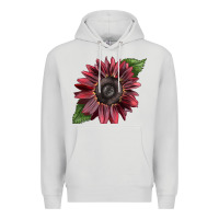 Dove Grey chocolate sunflower Premium Hoodie - LillyAllenDesigns