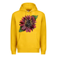 Lemon chocolate sunflower Premium Hoodie - LillyAllenDesigns