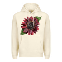 Sandshell chocolate sunflower Premium Hoodie - LillyAllenDesigns