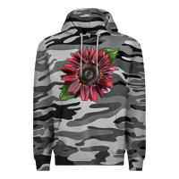 Slate Camo chocolate sunflower Premium Hoodie - LillyAllenDesigns