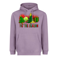 Lavender tis the season christmas with tennis ball and tree cookie Heavyweight Hoodie - FaDigitalArtStudio