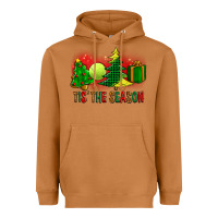 Meerkat tis the season christmas with tennis ball and tree cookie Heavyweight Hoodie - FaDigitalArtStudio