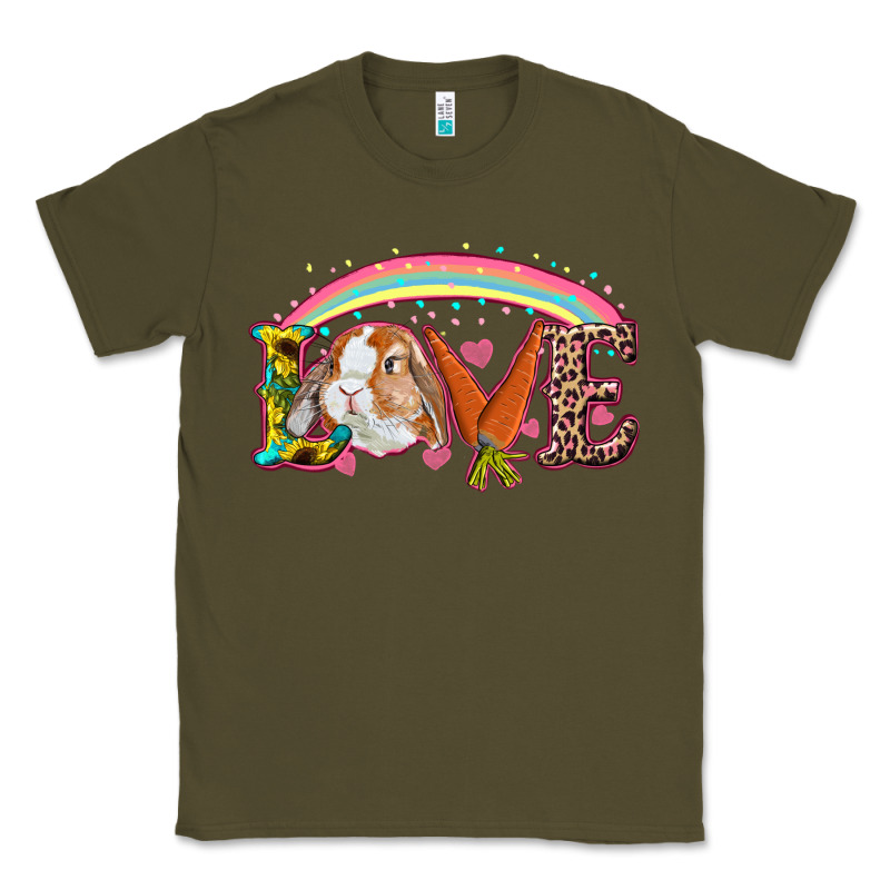 Easter Bunny Love With Rainbow Classic Tee by RanaPortraitStore | Teevron