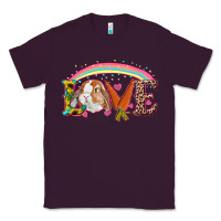 Plum Easter Bunny Love With Rainbow Classic Tee - RanaPortraitStore