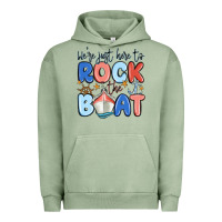 Pigment Oil Green were just here to rock the boat Urban Hoodie - MaliasSmallBusiness