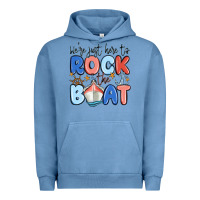 Pigment Pebble Blue were just here to rock the boat Urban Hoodie - MaliasSmallBusiness