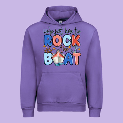 Were Just Here To Rock The Boat Urban Hoodie Designed By Maliassmallbusiness