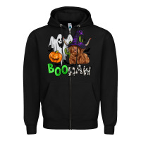 Black boohaw Zipper Hoodie - Zillion Design Studio