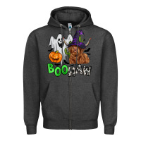 Charcoal Heather boohaw Zipper Hoodie - Zillion Design Studio