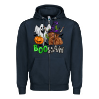 Navy boohaw Zipper Hoodie - Zillion Design Studio