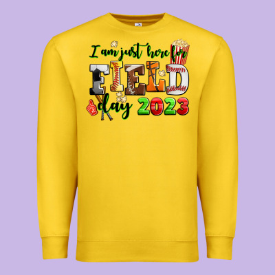 I Am Just Here For Field Day  2023 Premium Sweatshirt Designed By Adodesignshop