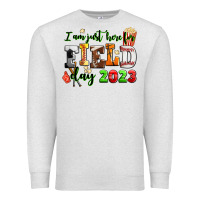 Oatmeal Heather i am just here for field day  2023 Premium Sweatshirt - AdoDesignShop
