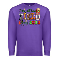Purple i am just here for field day  2023 Premium Sweatshirt - AdoDesignShop