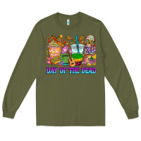 Army Green Day of the dead coffee cups Long Sleeve Tee - RanaPortraitStore