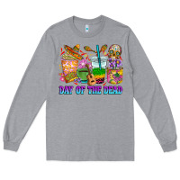 Heather Grey Day of the dead coffee cups Long Sleeve Tee - RanaPortraitStore