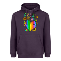 Plum proud dad love Heavyweight Hoodie - CowhideDigitalArt