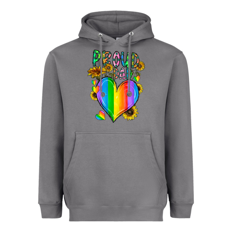 Proud Dad Love Heavyweight Hoodie by CowhideDigitalArt | Teevron