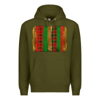 Army Green Christmas brushstroke Premium Hoodie - Jasminsmagicworld