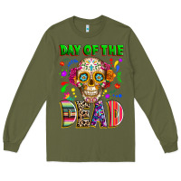 Army Green Day of the dead Long Sleeve Tee - RanaPortraitStore