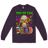 Plum Day of the dead Long Sleeve Tee - RanaPortraitStore