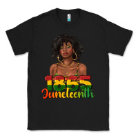 Black 1865 juneteenth with afro black woman Classic Tee - texasbilliewilder