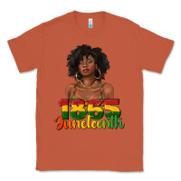 Copper 1865 juneteenth with afro black woman Classic Tee - texasbilliewilder
