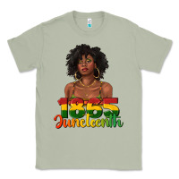 Matcha 1865 juneteenth with afro black woman Classic Tee - texasbilliewilder