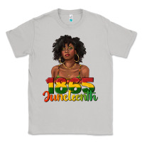 Moon Dust 1865 juneteenth with afro black woman Classic Tee - texasbilliewilder